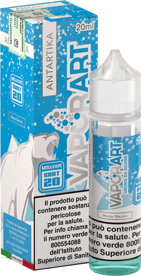 VaporArt Antartika Liquido Shot 20ml Menta Ghiaccio
