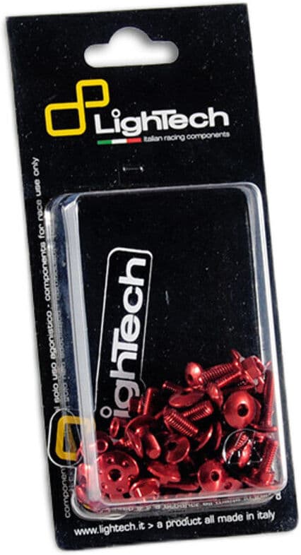 Kit Viti Telaio LighTech 1ATT Rosso Per Aprilia Tuono V4 (20 taglia un
