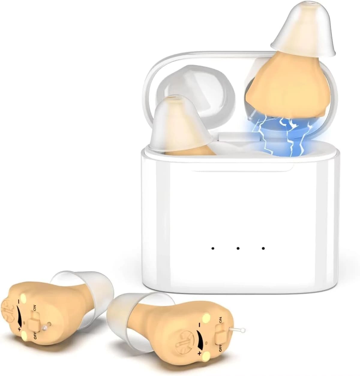XceeFit Wireless Rechargeable Hearing Aids Sound Amplifier ITE Mini Speaker Invisible Elderly Headphones Deaf The Listening Device
