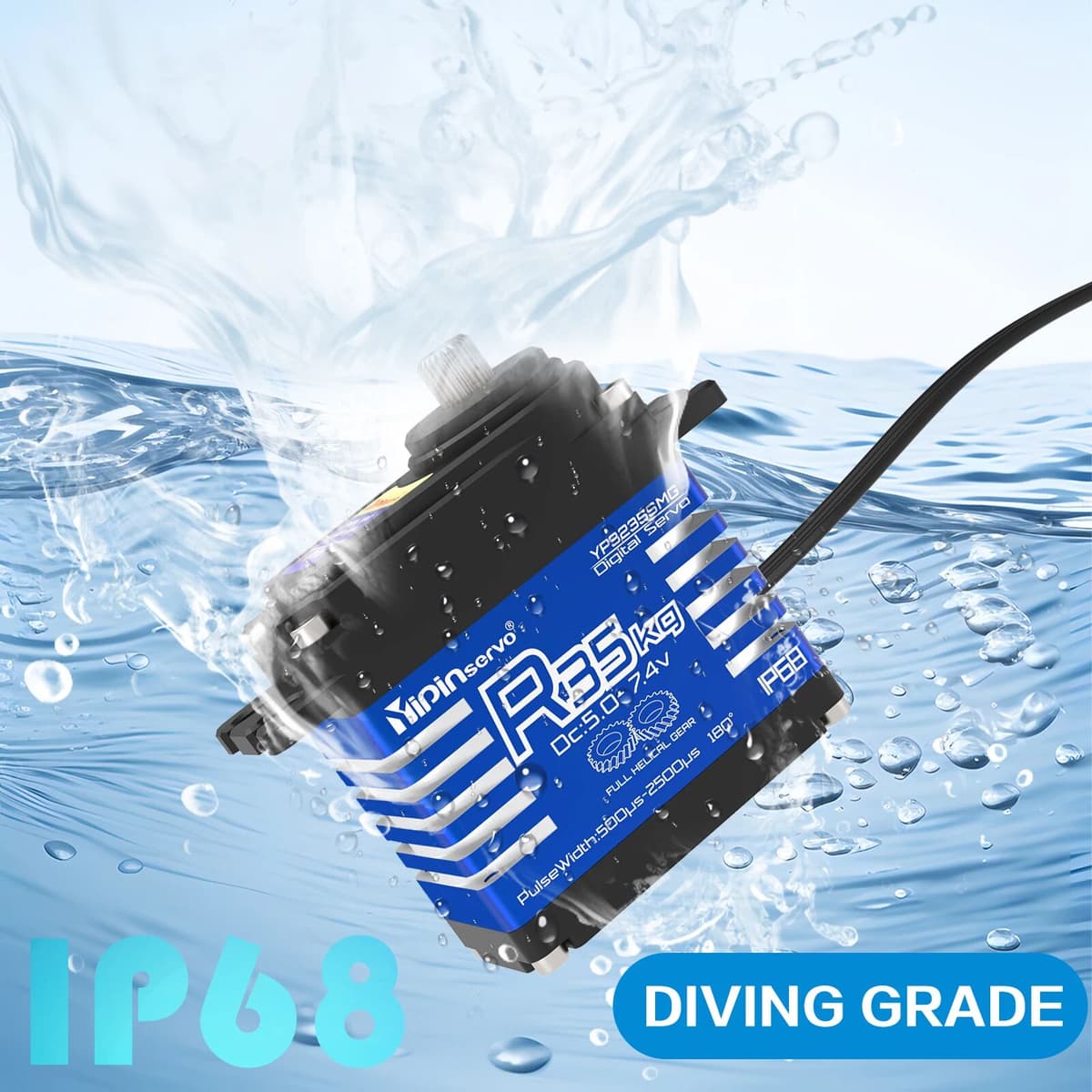 GXservo Digital Servo 35kg  Semi-Metal Gear PWM Brushless Servo USB Programmable  CNC For 1/10 RC Car, Industrial Equipment, Robot Arm