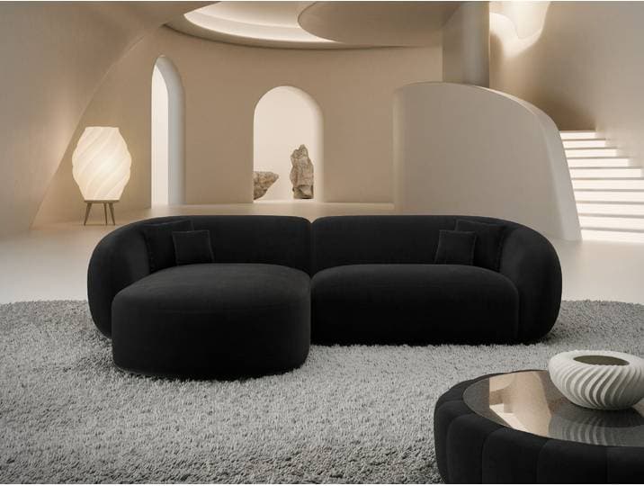 Stoff Ecksofa Sorelia L-Form Kurz