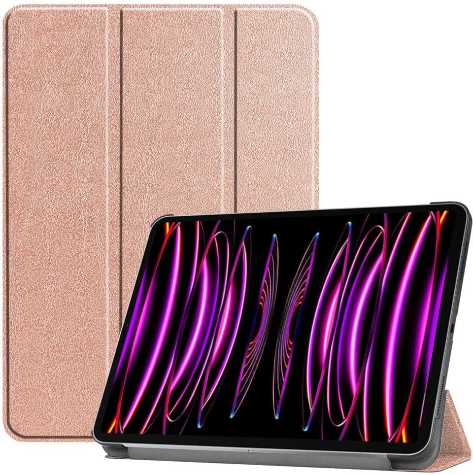 EIDERWOOD iPad Air 13" (2026 / 2025 / 2024) Tri-Fold Læder Flip Cover - Rose Gold