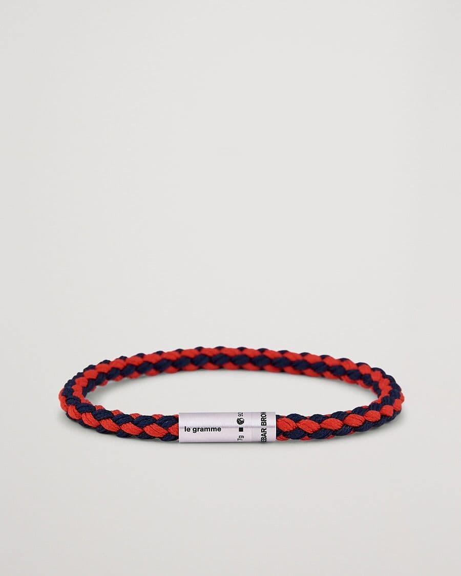 LE GRAMME X Orlebar Brown Nato Bracelet Navy/Red