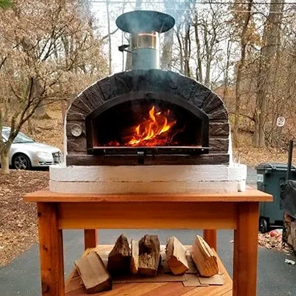 My-Barbecue Four à pizza et pain bois BRAZZA - 90 cm