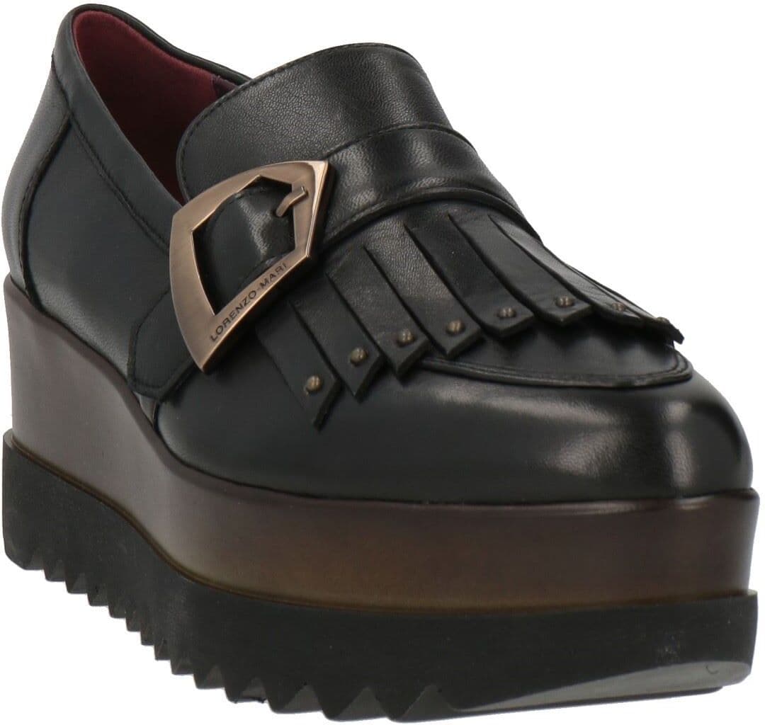Lorenzo Mari Mocasines Mujer Negro 38 Mujer