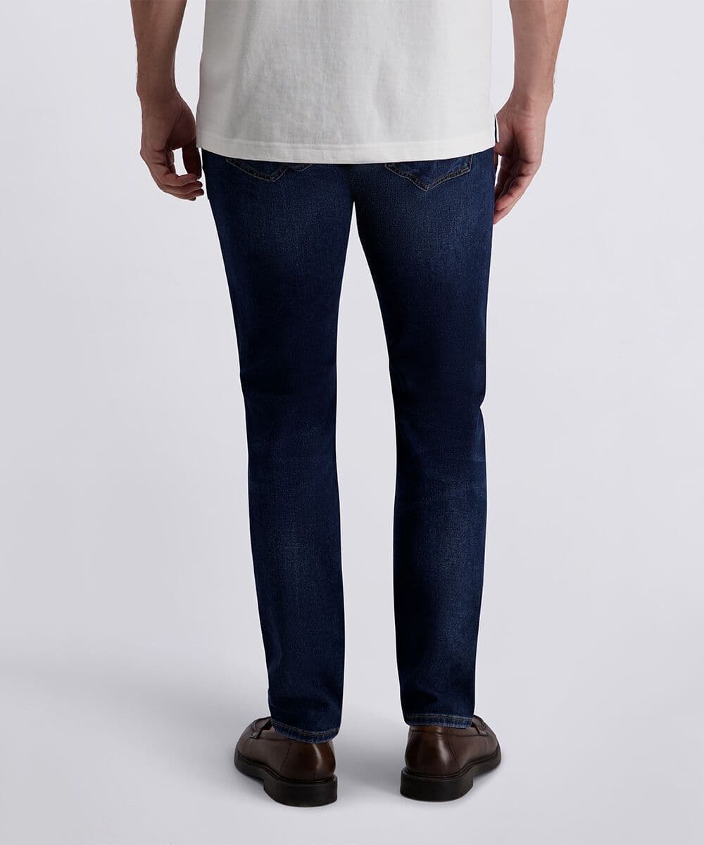 Tapered-fit-Jeans PIERRE CARDIN "PC-Limoux", Herren, Gr. 36, Länge 30, blau (dunkelblau buffies), Denim/Jeans, Obermaterial: 94% Baumwolle, 6% Elasthan, unifarben, regular fit lang, Jeans Tapered-fit-Jeans, im Five-Pocket Style dunkelblau buffies 36, Läng