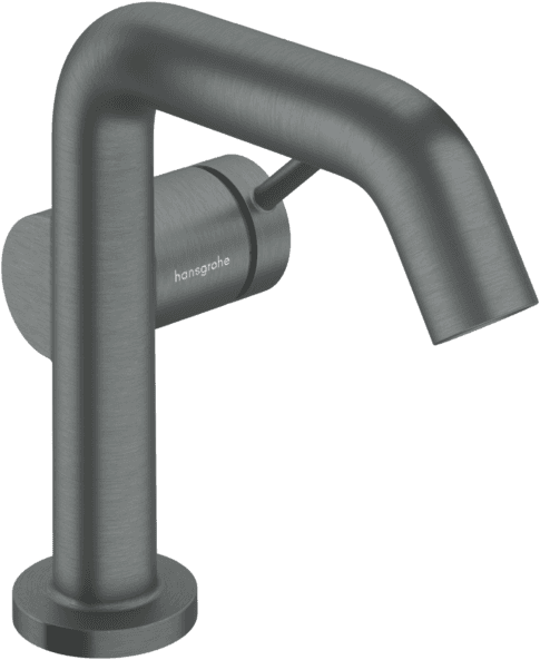 Hansgrohe Tecturis S Einhebel-Waschtischarmatur 73323340 Ausladung 130mm, mit Zugstangen-Ablaufgarnitur, brushed black chrome