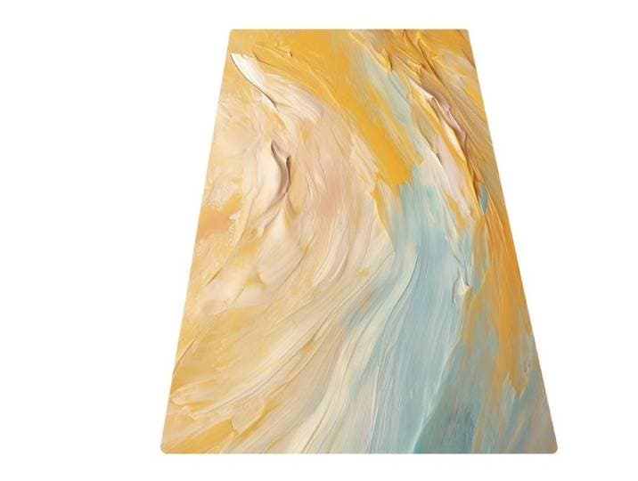Tapis de yoga double grand format pour la maison, tapis de sol élargi et épaissi, absorption des chocs, silencieux, antidérapant, pour le fitness et le saut.