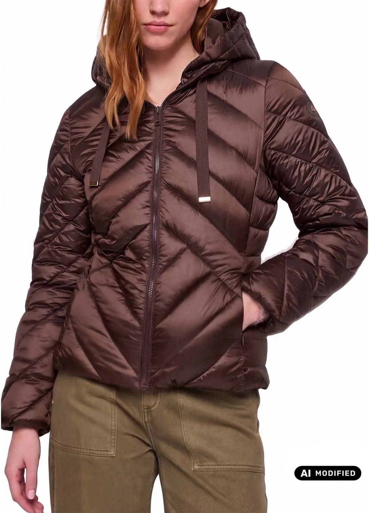Gaud&igrave; Piumino Donna Marrone 621bd35010