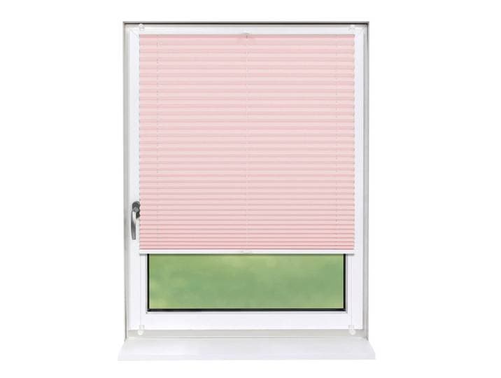 Deco-Raum Plissee Basic 95 x 210cm Klemmfix ohne Bohren, Hellrosa, 95x210 cm, Heimtextilien, Vorhänge, Plissees