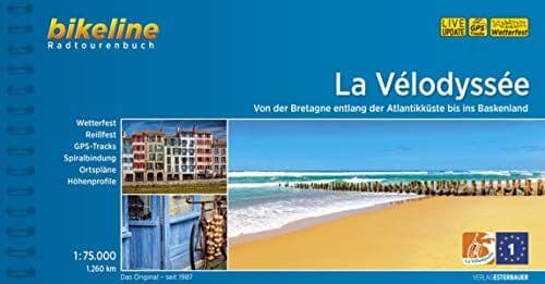 Esterbauer Verlag - La Vélodyssée: Von der Bretagne entlang der Atlantikküste bis ins Baskenland. 1:75.000, 1.260 km, wetterfest/reißfest, GPS-Tracks Download, LiveUpdate (Bikeline Radtourenbücher) - Preis vom 06.10.2026 07:26:00 h