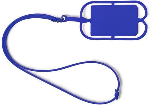 Cordon en silicone personnalisable avec porte-cartes Dalvik Bleu Royal TAILLE UNIQUE ADULTE