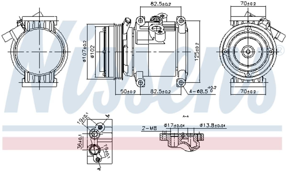 Nissens Compressore aria condizionata KLIMA NIS 891011