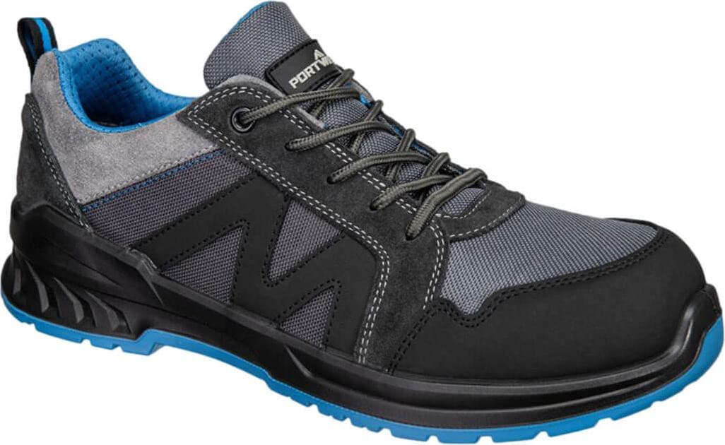 Portwest Composiet veiligheidsschoen S1PS SR - Maat 42 - Zwart/Blauw
