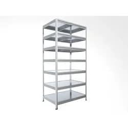 Speisekammerregal Biedrax 60 x 60 x 210 cm, Verzinkt, 7 Stahlböden, Fachlast 150 kg pro Fachboden