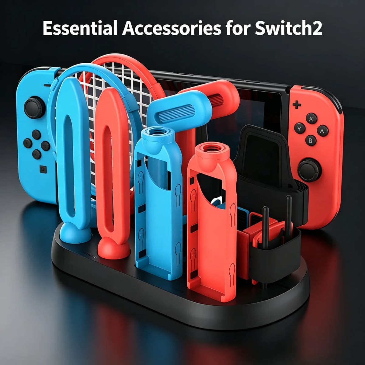 ipega For Switch 2 PG-SW2008 Family Sports Party Pack Accessories Kit with Organizer Station/ Storage Stand Sports game Accessories