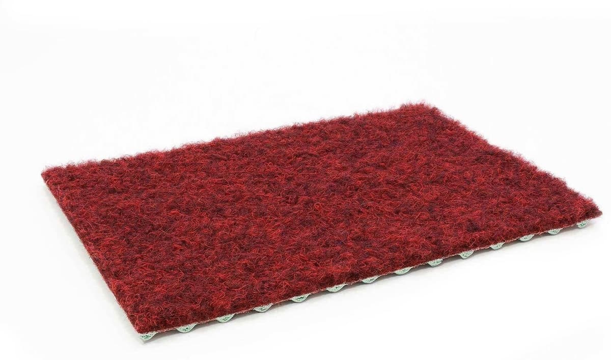 Kunstrasen "GREEN, Gesamthöhe 7,5 mm, Made in Netherlands", rot, B:200cm L:2.550cm, Polypropylen (PP), PRIMAFLOR-IDEEN IN TEXTIL, Teppiche, Kunstrasen, Rasenteppich, rot, mit Noppen, witterungsbeständig & wasserfest