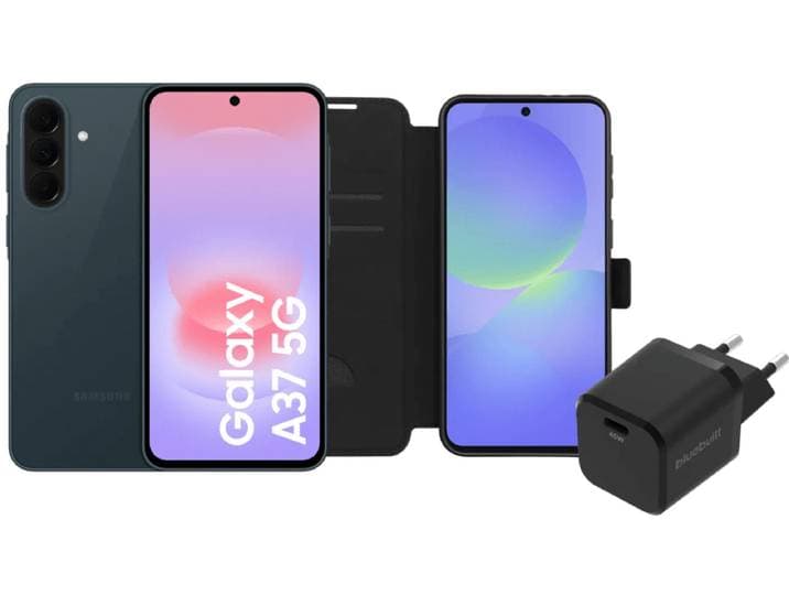 Samsung Galaxy A37 128GB Donkergroen 5G + Basis Accessoirepakket