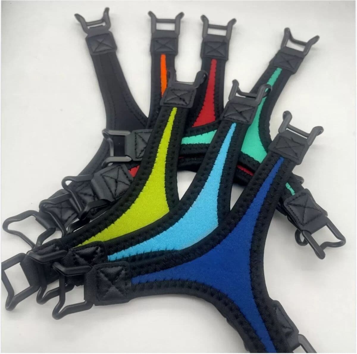 INF Sangle main triangulaire multifonction compatible avec iPad, liseuse et tablettes - Nylon haute élasticité prise à une main Bleu foncé