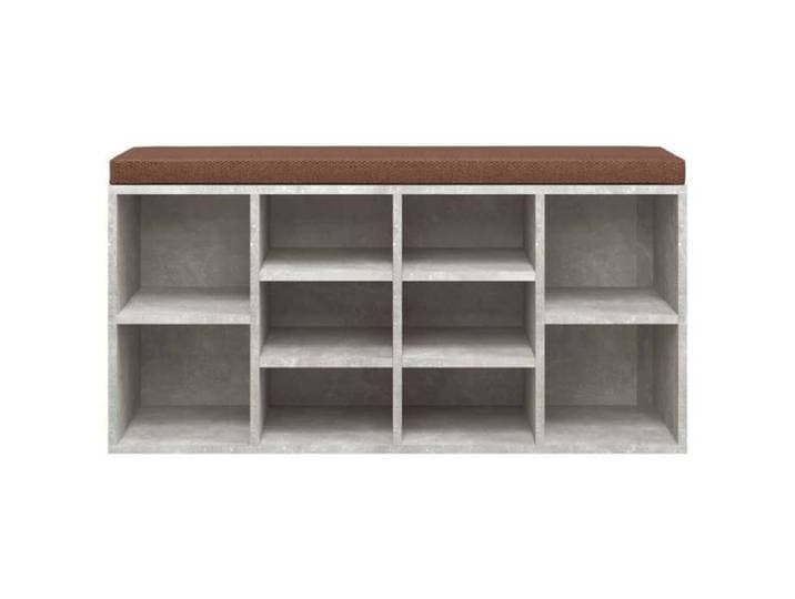 (Gris)Banc de couloir - Banc à chaussures Gris béton 103x30x48 cm Bois d'ingénierie - pour maison@FR800847