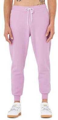 Bella + Canvas 3727 Sponge Fleece Joggers Pant in Lilac size XL B3727, BC3727