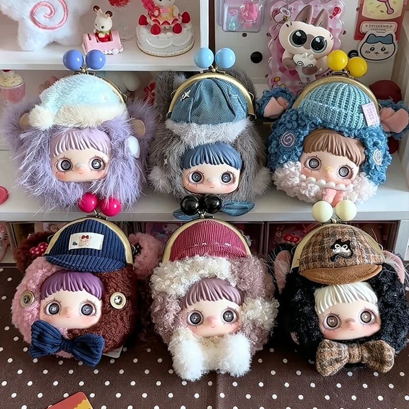 petnior MayMei Cute Pet Little Pocket Series Blind Box Maymei Vinyl Plush Pendants Surprise Bag Coin Purse Doll Keychain Blindbox Toys