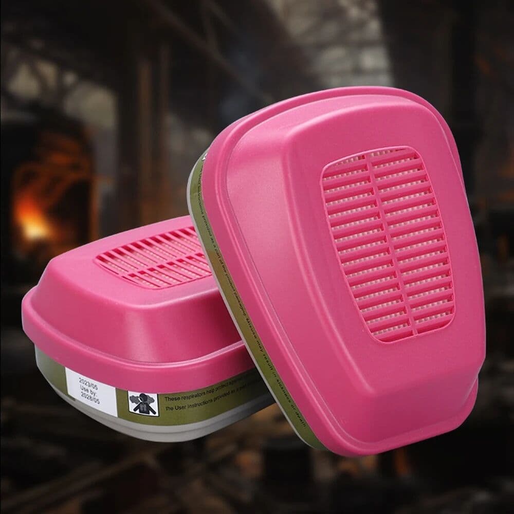 NONE Gas Mask Filter Box Accessories 60926, 60923, 60921 - Multi-Gas/Vapor Cartridge/Filter with P100 Protection for Organic Vapors