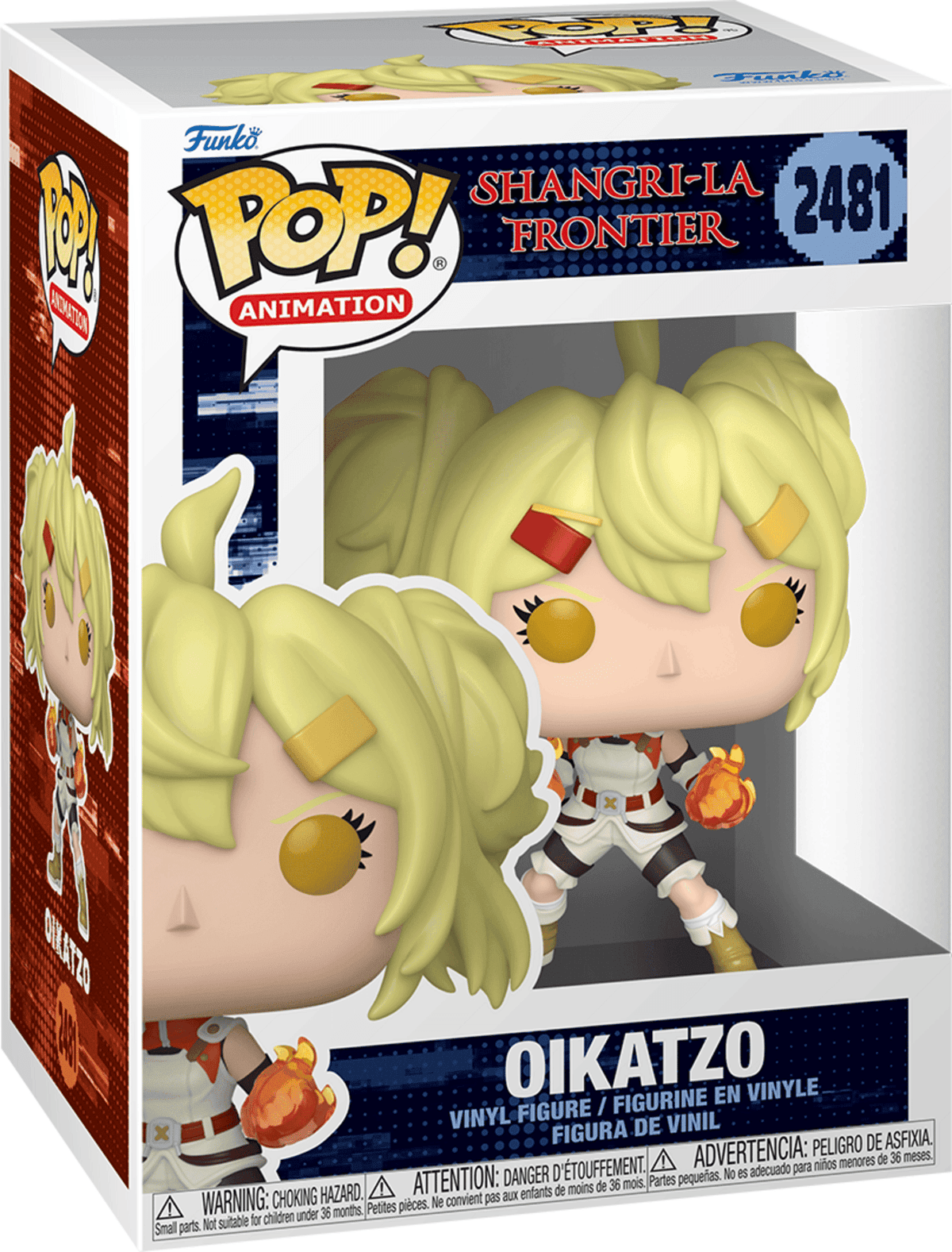 Funko Pop! Animation Shangri-La Frontier Oikatzo #2481 - White and Red Vinyl Figure - Official Funko Collectible