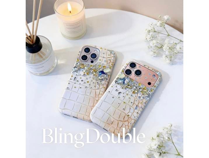 Coque de téléphone personnalisée à motif crocodile, en forme de cœur, avec dégradé jaune et strass étincelants, compatible avec iPhone