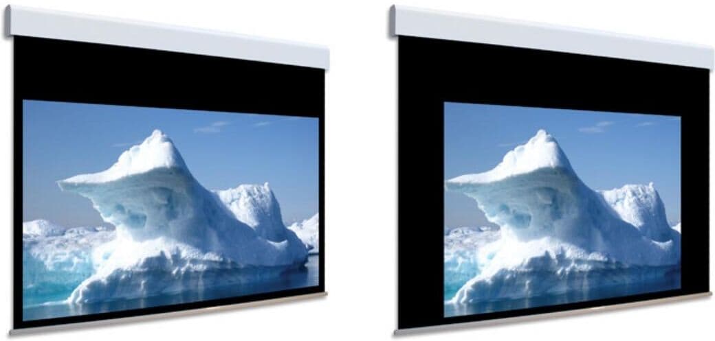 ADEO Tela de  Projeção 225CM Biformat com Moldura (1:1, WHITEPRO + ACOUSTIK[= 2187.00])