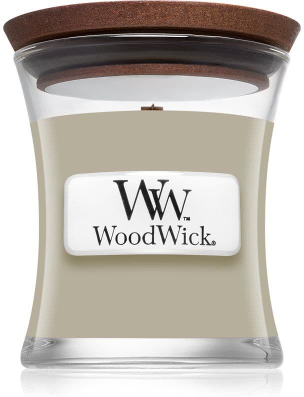Woodwick Fireside Au Coin Du Feu αρωματικό κερί με ξύλινο φιτίλι 85 γρ