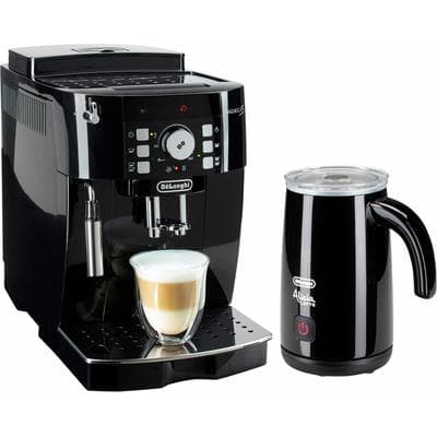 DE'LONGHI Kaffeevollautomat "Magnifica S ECAM21.118.B - mit Barista-Milchaufschäumer, Schwarz", schwarz, B:23,8cm H:35,1cm T:43cm, Kaffeevollautomaten, Direktwahltasten, Kegelmahlwerk (13 Malgrade), 15 Bar Pumpendruck, Kaffeevollautomat