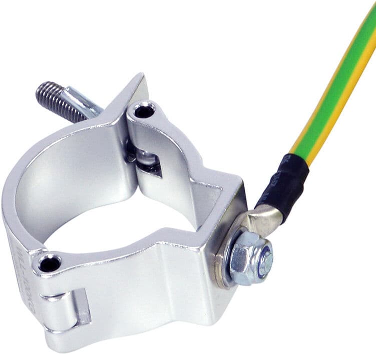 Riggatec Erdungsschelle Für 48 - 51 Mm Rohr Mit 5 M Erdungskabel Und Klemme