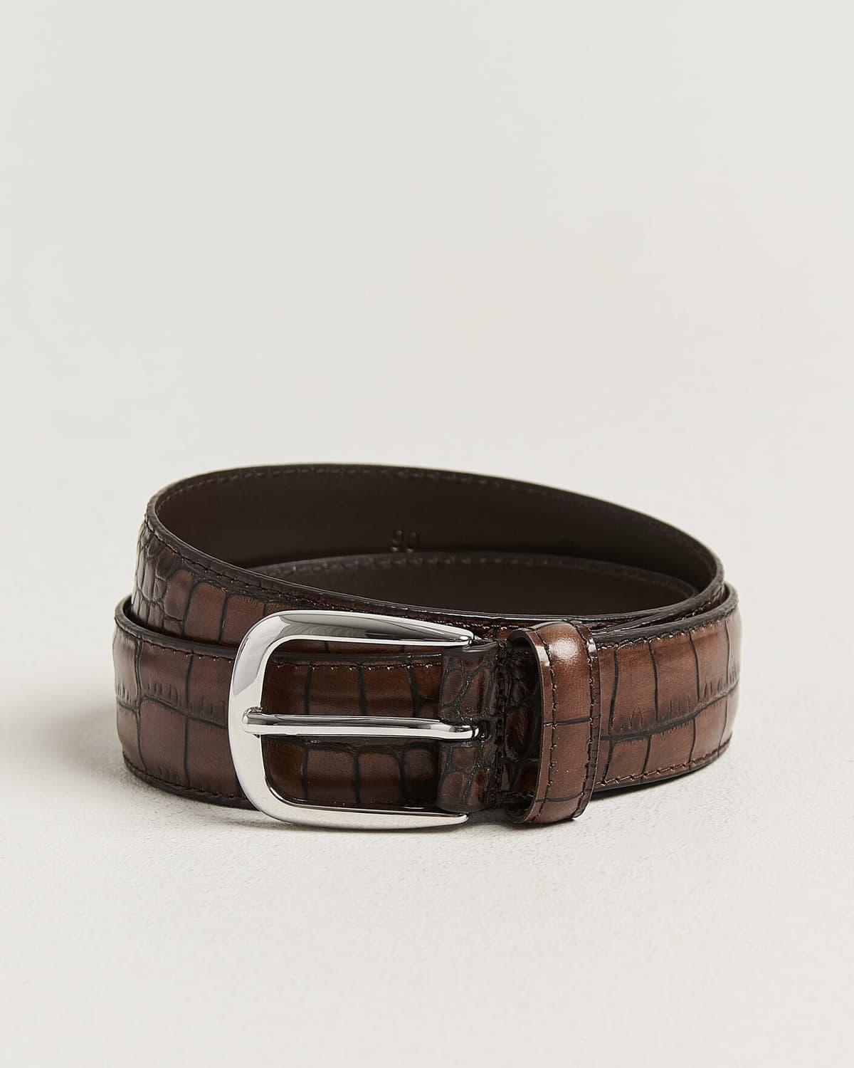 Anderson's Embossed Western Leather Belt Tan men 90 Brun
