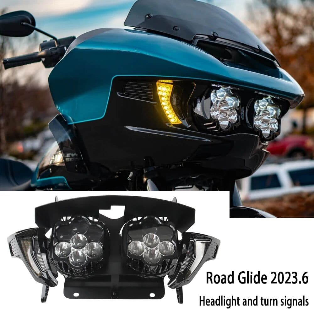 NONE For Harley Road Glide CVO/SE FLTRXSE FLTRX ST FLTRXSTSE 2026 2025 2024 NEW Motorcycle Headlight Assembly LED Headlamp Hi/Lo Beam