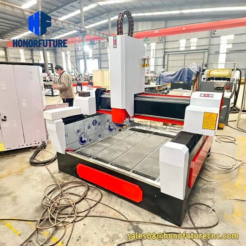 honorfuture Heavy Duty Stone Cnc Router 1212 1325 Stone Carving Tools Granite Marble Cutting Machine Engraving Gemstone Tombstone with 5500w