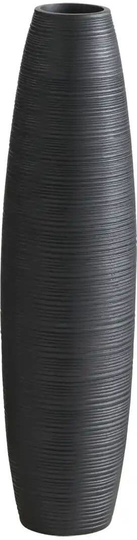 HOME STORY Vase   ¦ schwarz ¦ Polyresin (Kunstharz) ¦ Maße (cm): H: 65  Ø: 17