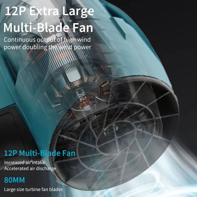 NONE Mamidw cooling fan, turbo fan, 2000W powerful electric tool, suitable for car, yard, and outdoor cleaning,For Makita 18v Battery