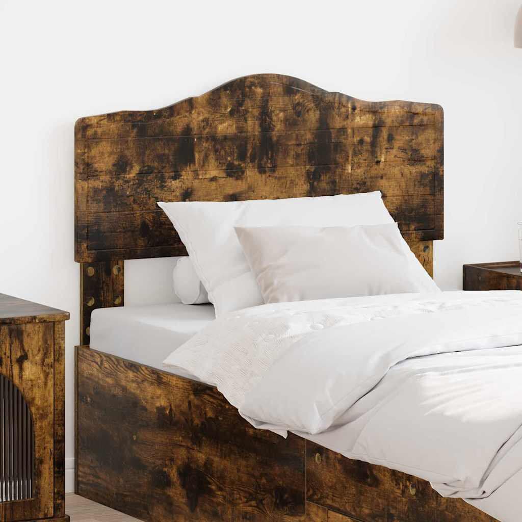 17 Stories Panel Headboard Smoked Oak UK Small Single - DE 75 x 190 cm