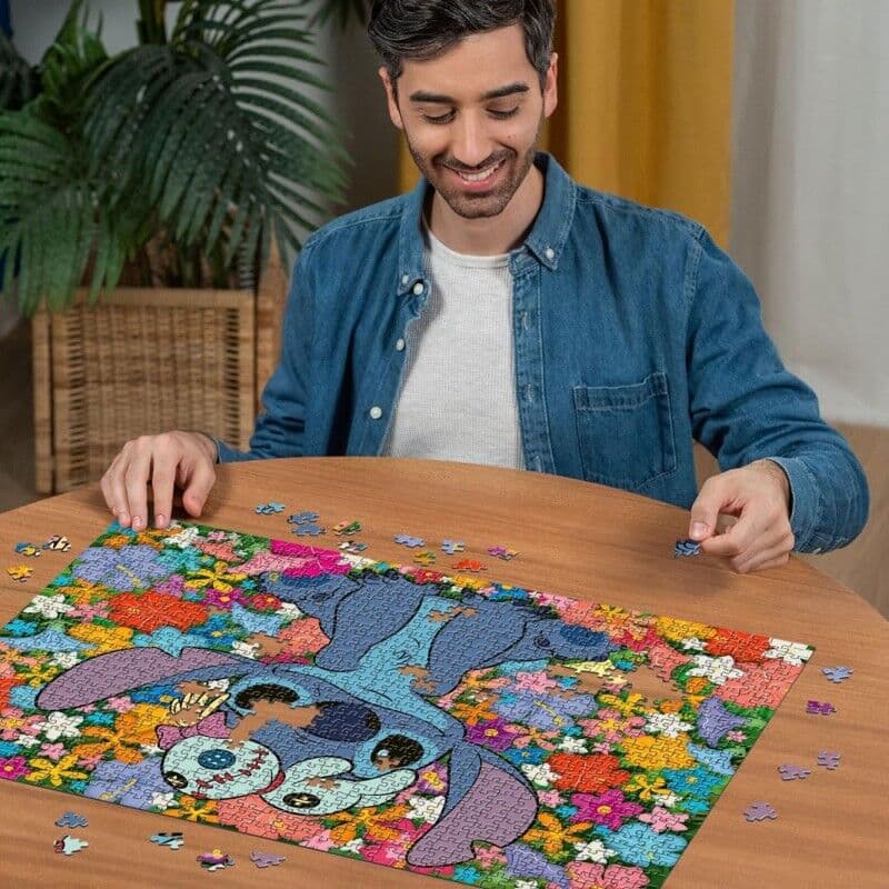 Ravensburger Puzzle 1000 pièces - Stitch et Souillon