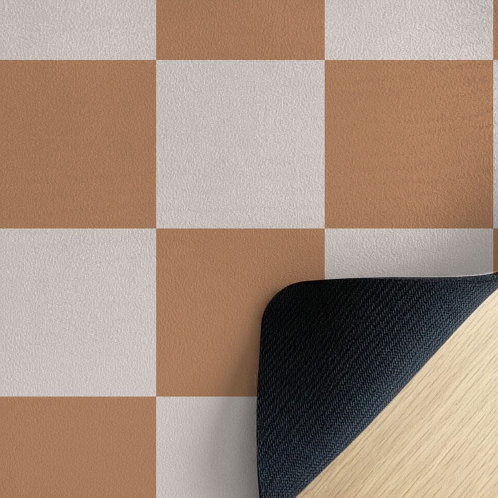 Decochic Esterilla de yoga niños cuadros beige 62x160cm
