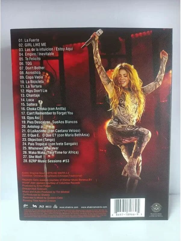 NONE Blu-ray Shakira 2026 Rio Concert Live Performance Music Video Disc