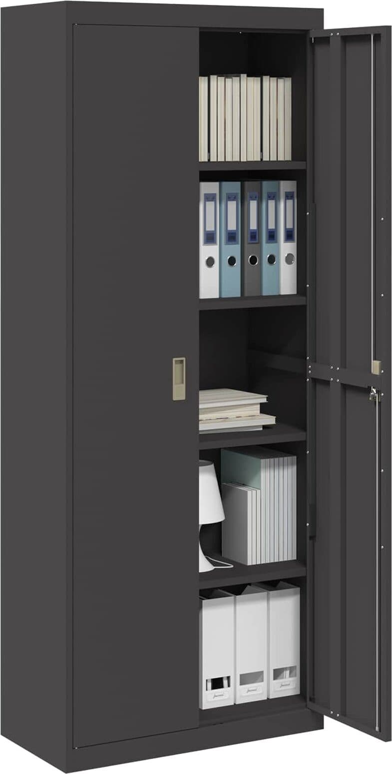 vidaXL Armoire de rangement Noir 80 x 40 x 200 cm Acier