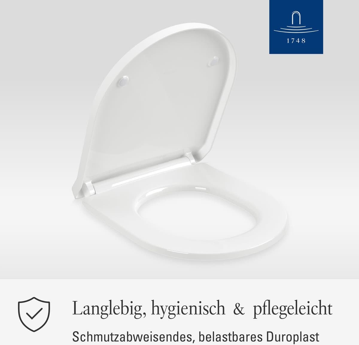 Villeroy & Boch Architectura WC-Sitz, Badkeramik, 8M706101, weiß alpin