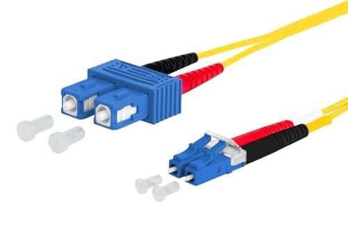 Metz Connect Duplexkabel LC/SC E9 OS2 1m patchkabel LWL