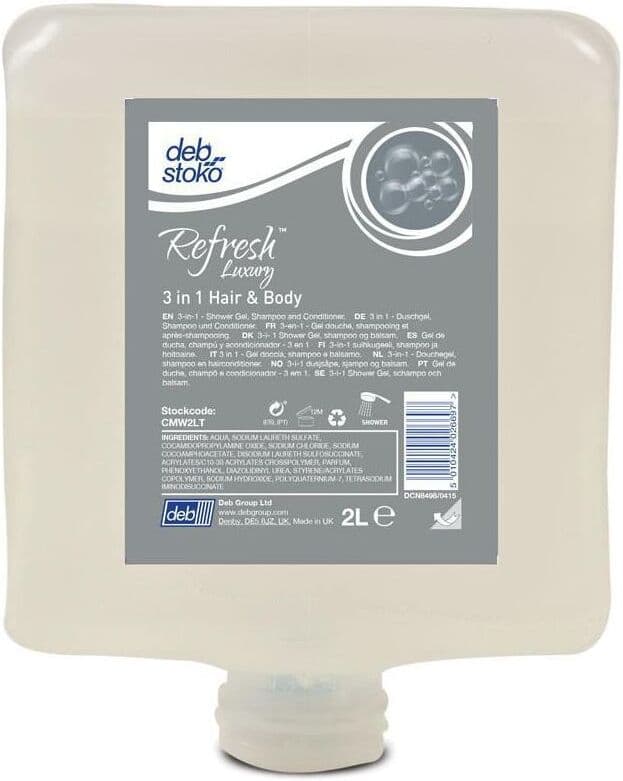 DEB Duschtvål Refresh Lux 3in1 Hair&Body 2L