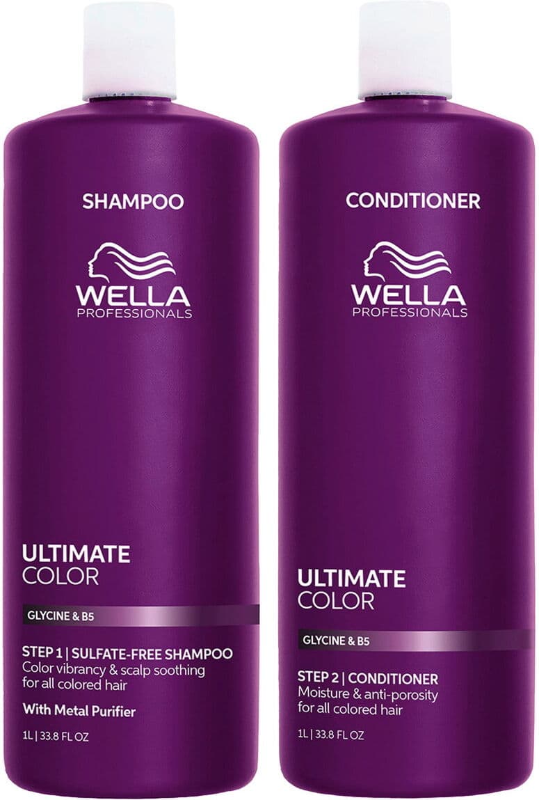 2L Wella Professionals Ultimate Color Kit big (Shampoo 1000ml + Conditioner 1000ml)