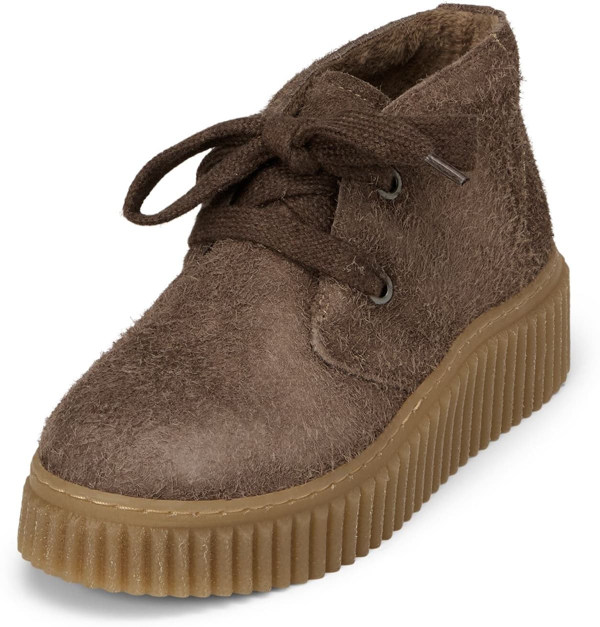 Schlupfboots MARC O'POLO "aus softem Veloursleder", Damen, Gr. 43, Warmfutter, braun (schwarz taupe), Obermaterial: 100% Leder, unifarben, Schuhe Schlupfboots