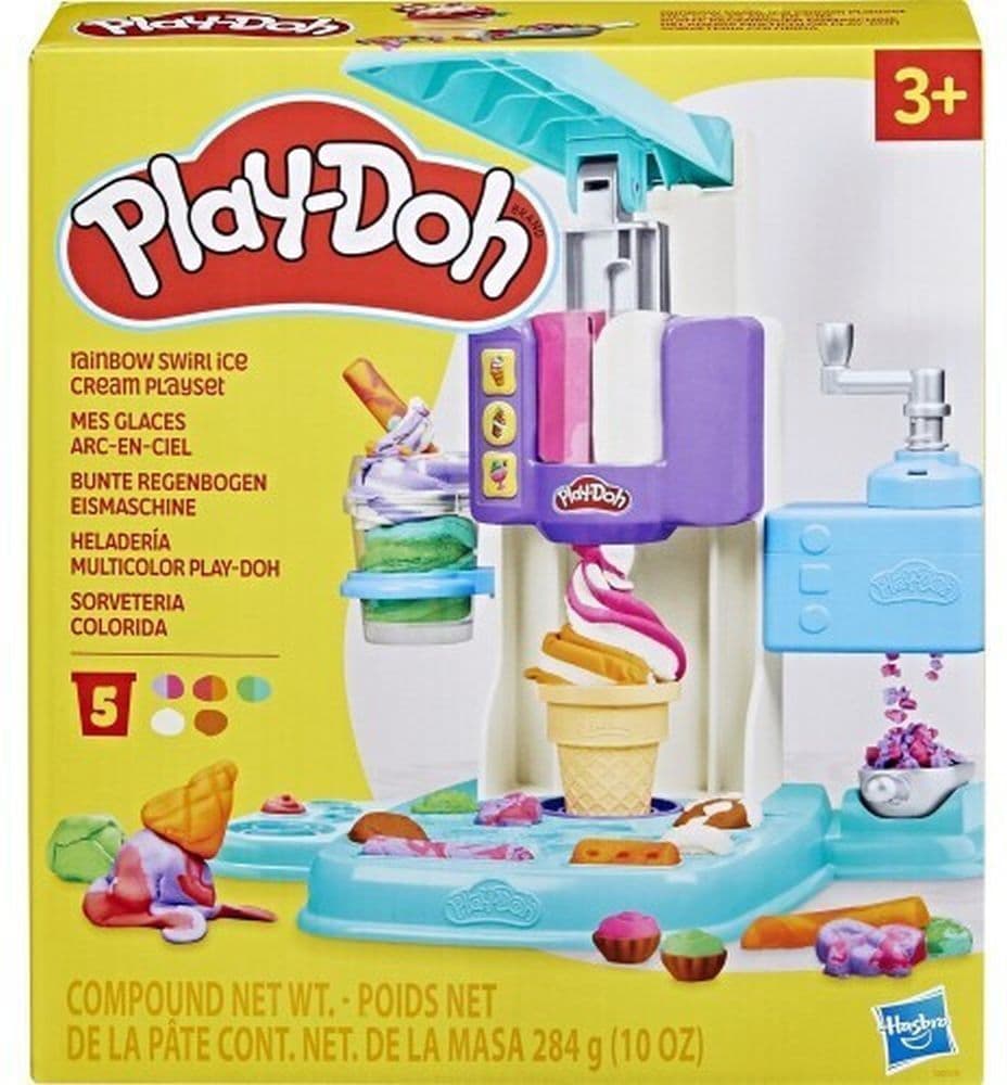 Hasbro Play-Doh: Rainbow Swirl Ice Cream Playset (G0028)