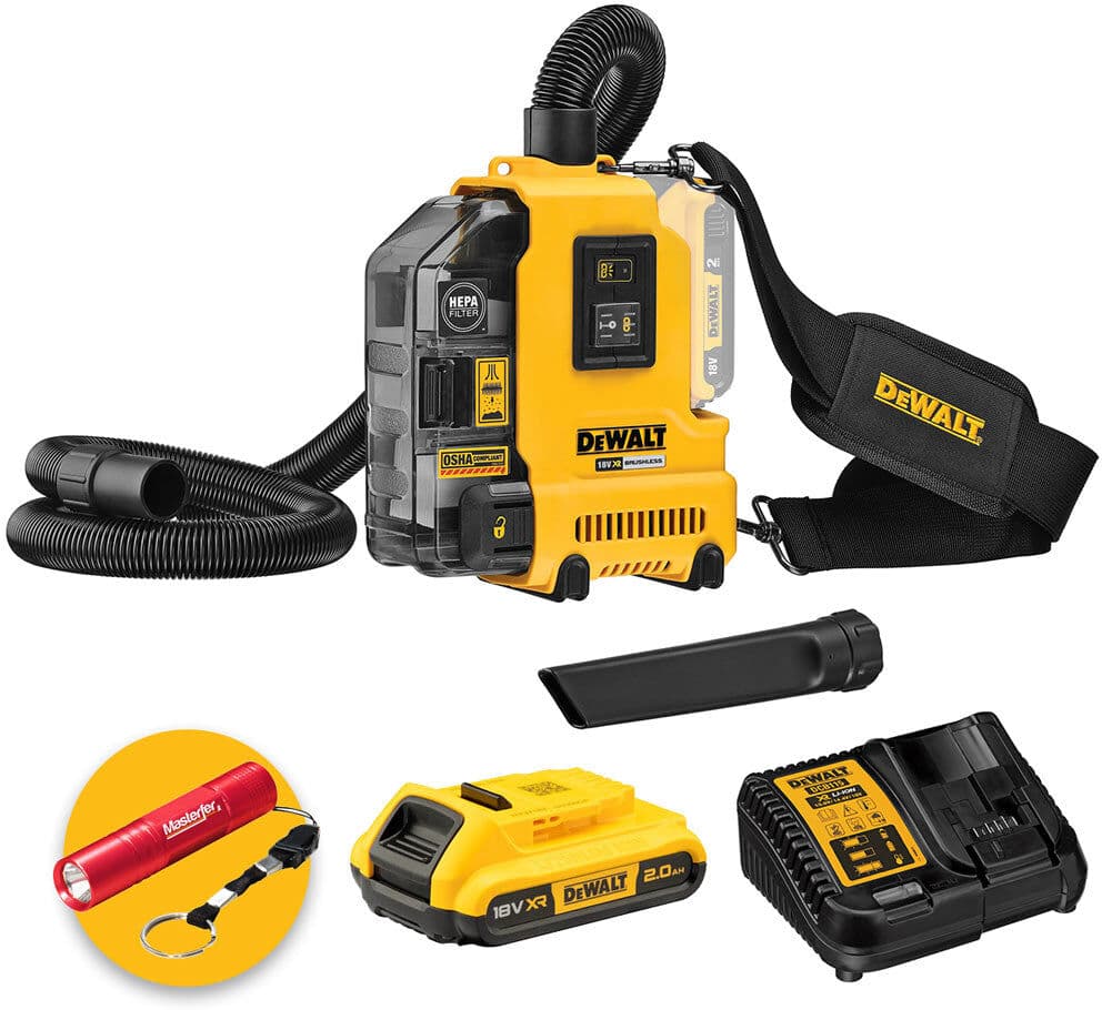 DeWalt DWH161D1-QW Aspiratore a batteria per tassellatori